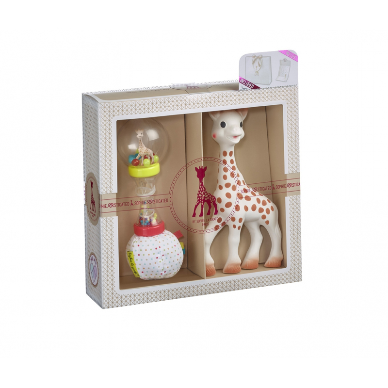 Vulli Gift set - Sophie la girafe + soft maracas